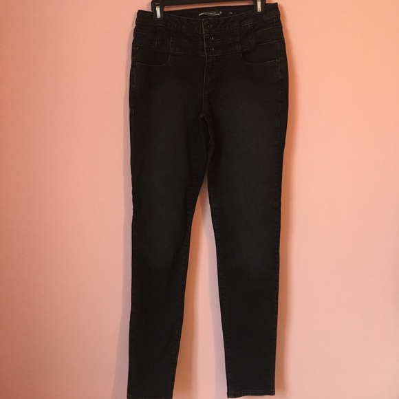Hot Topic Denim - Black High Waisted Skinny Jeans
