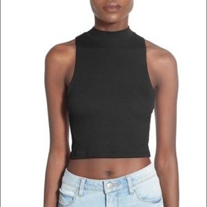 BP Nordstrom mock neck crop tank