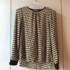 Zara || Shirt with Leather Details