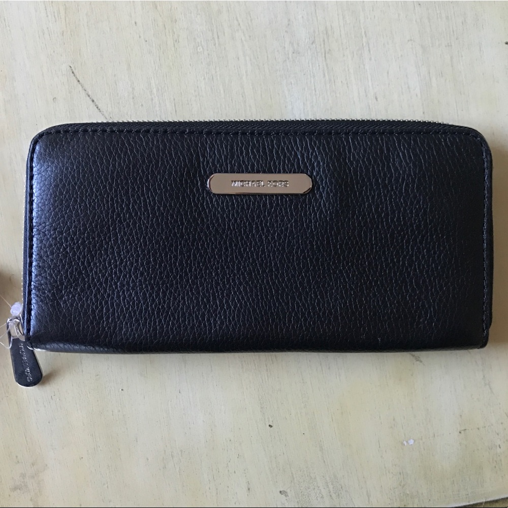 NWT Michael Kors black wallet.