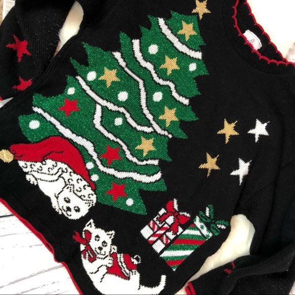 Vintage Sweaters Cat Lady 80s Christmas Sweater Kitty M Poshmark