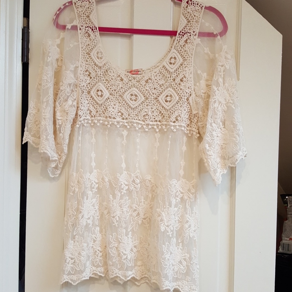 Lace Long Shirt EUC