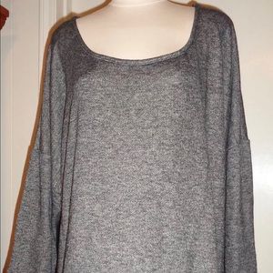 Torrid black crocheted lace back sweater size 5