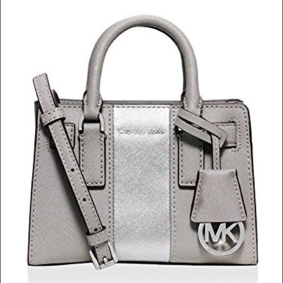 New Michael Kors Mini Crossbody Bag Dillion Stripe - Picture 5 of 6