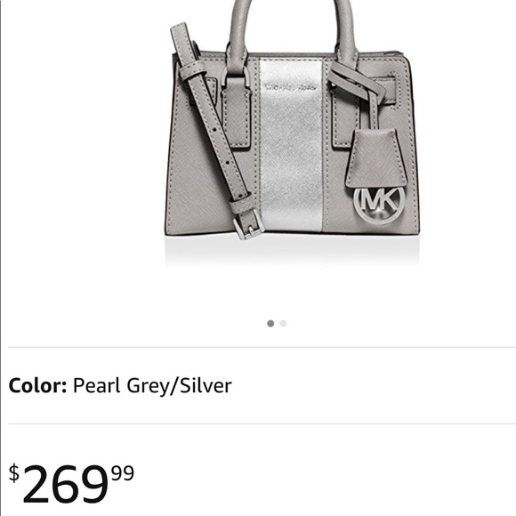 New Michael Kors Mini Crossbody Bag Dillion Stripe - Picture 6 of 6