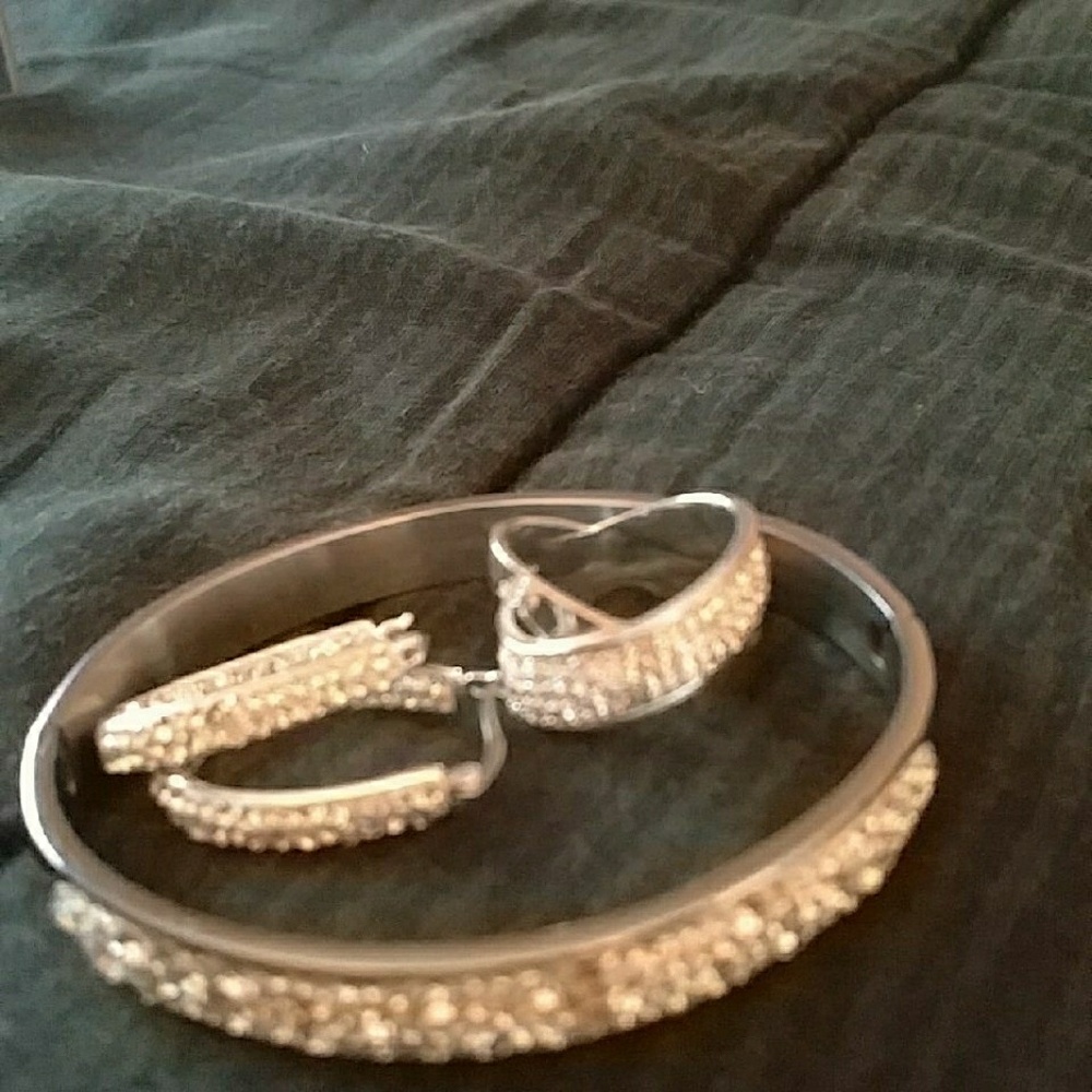 Bracelet ,earrings,  ring stainless steel