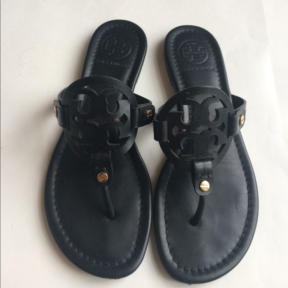Tory Burch Shoes - Tory Burch Miller Sandals Matte Black 6.5