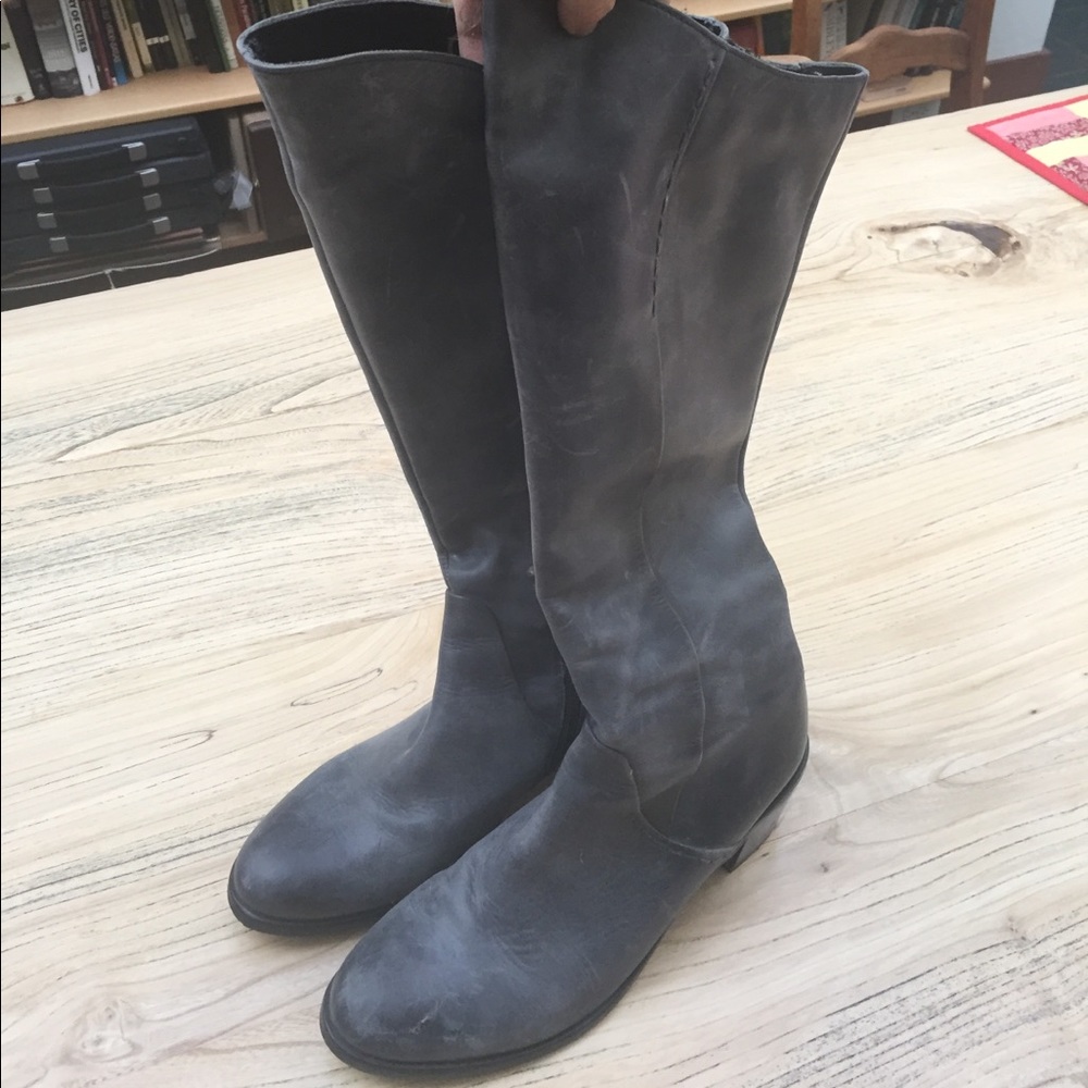 Gabor Charcoal Grey Boots