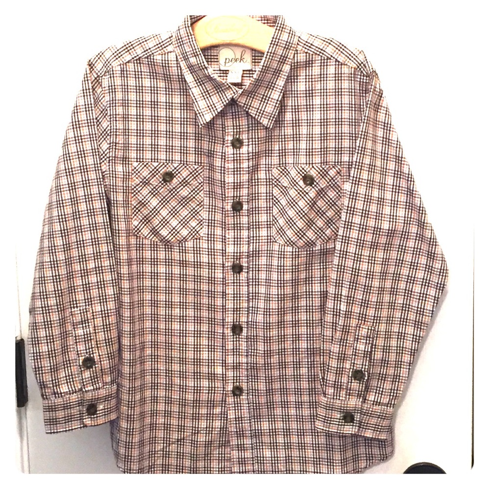 Boys long sleeve button up shirt