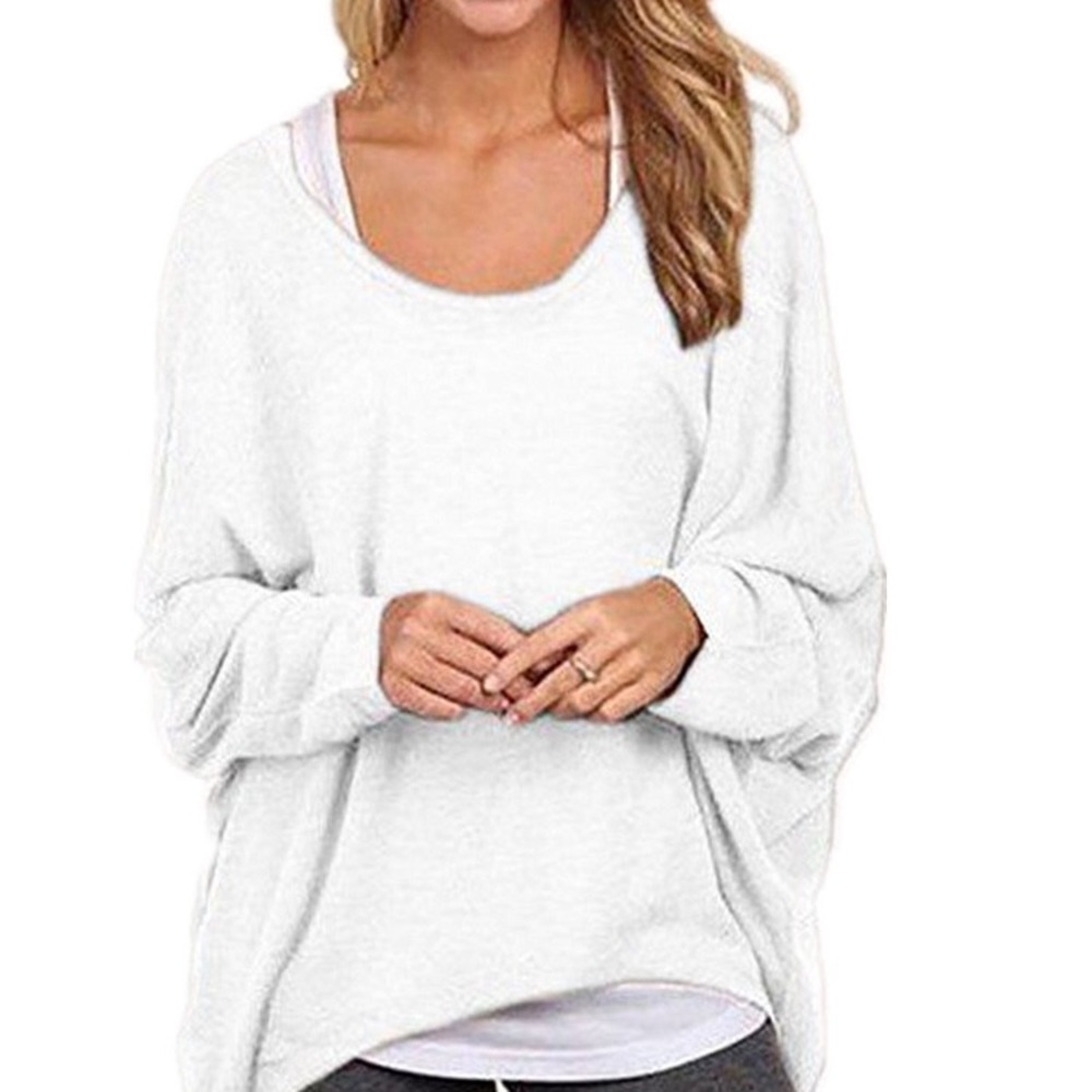 White shirt - shorter in front and longer in back