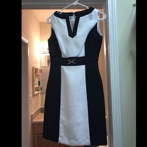 Tahari B&W Dress