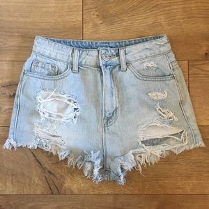 BDG SUPER High Rise Cheeky Denim Shorts