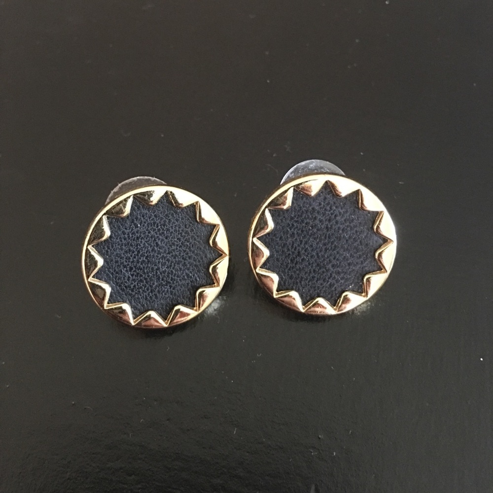 House of Harlow 1960 black sunburst earrings