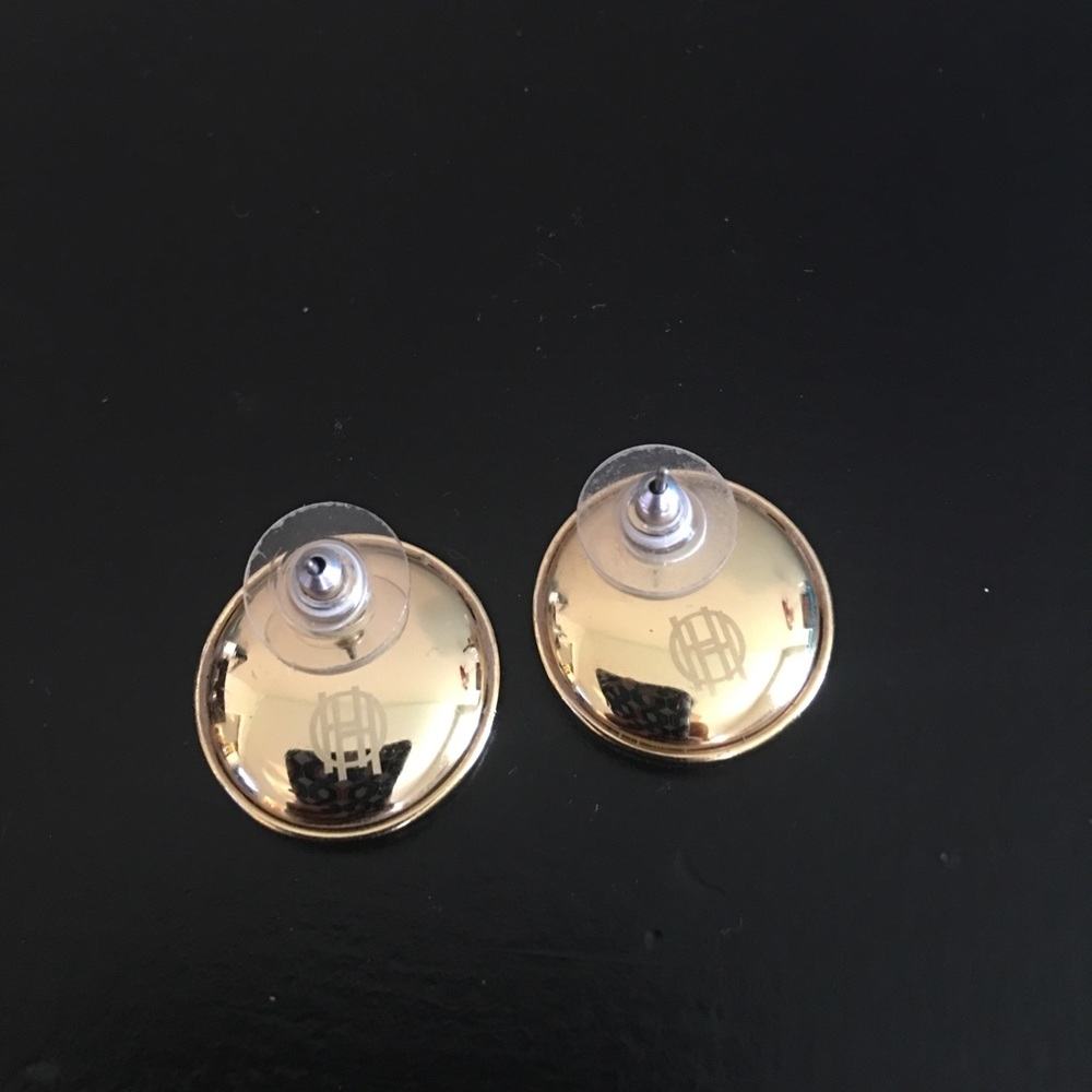 House of Harlow 1960 black sunburst earrings - Picture 2 of 2