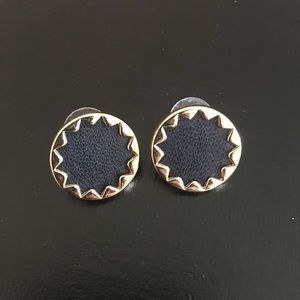 House of Harlow 1960 black sunburst earrings