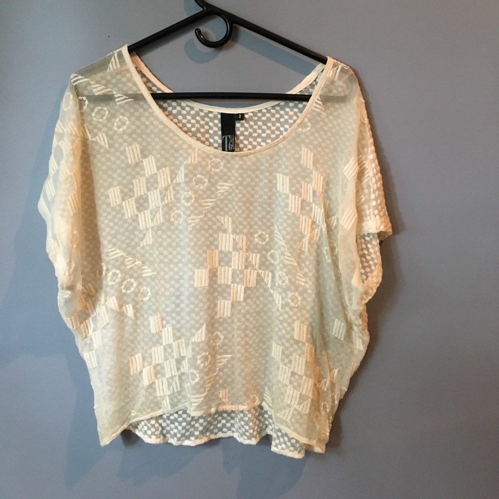 Sheer blouse from anthropologie
