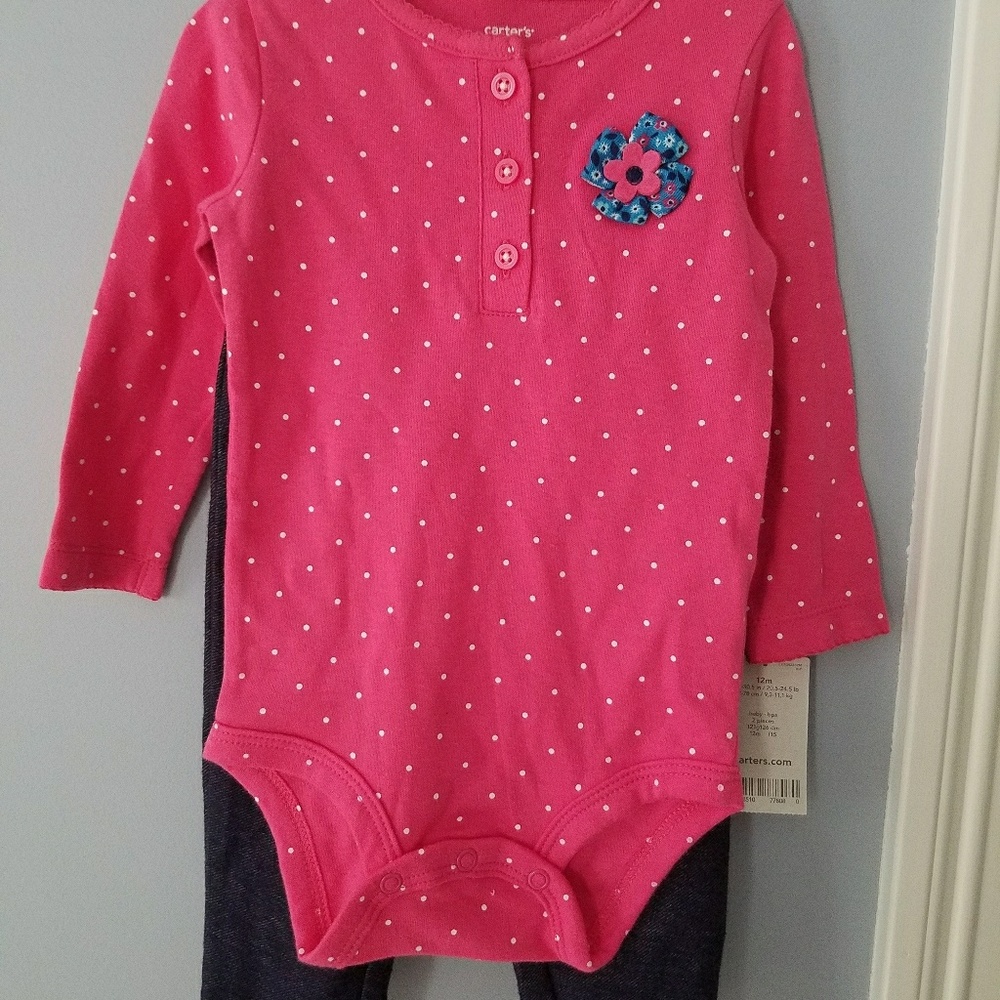 Carters Baby Girl Outfit 12 Months