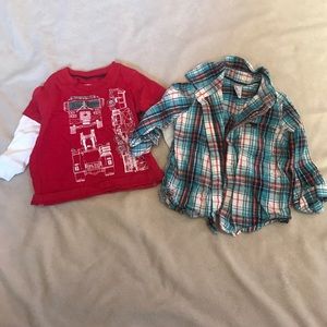 Carters 6 month shirts