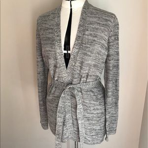 LOFT silver grey wrap cardigan NWT size XL
