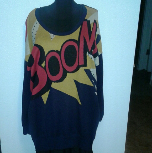 Philip Lim Dresses & Skirts - GUC Philip Lim Oversized Pop Art Sweater Dress