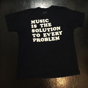 Navy Blue "Music" Shirt