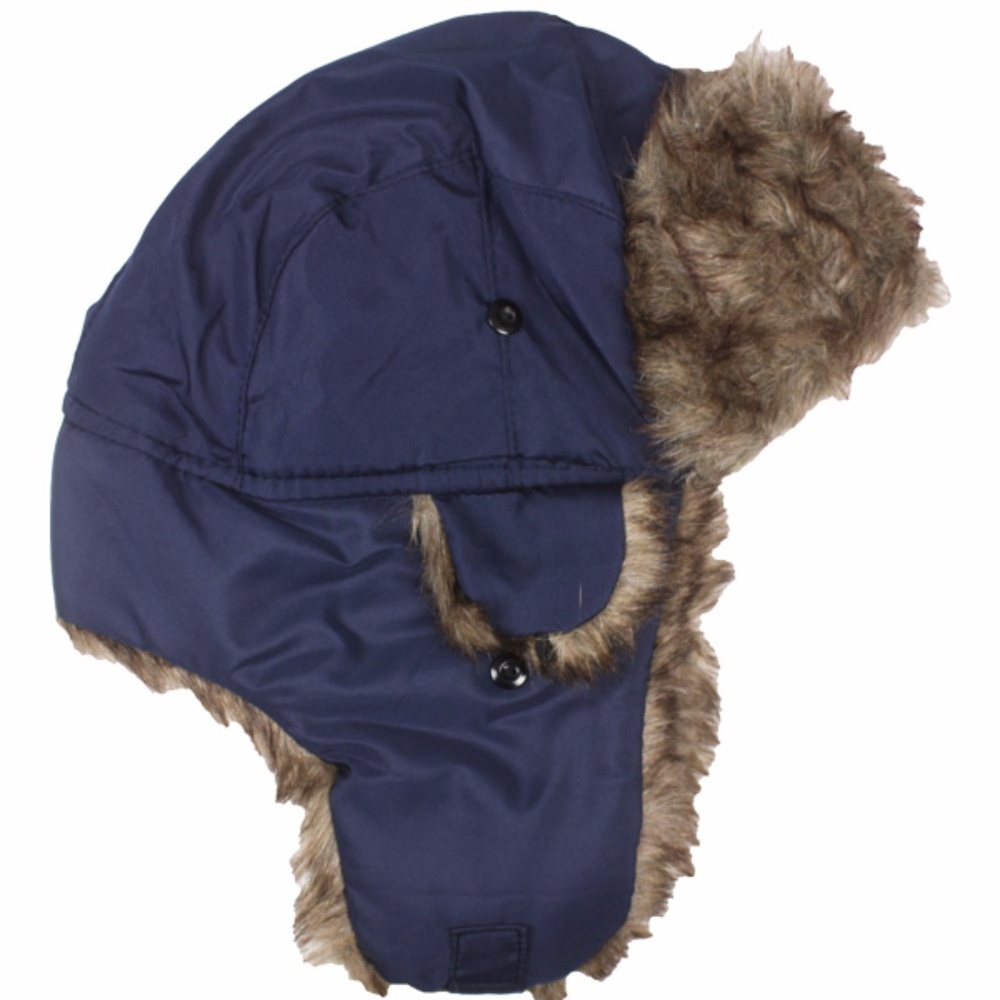 PILOT Aviator WINTER HAT MEN WOMEN BLUE - Picture 2 of 4