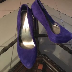 Jessica Simpson suede heels