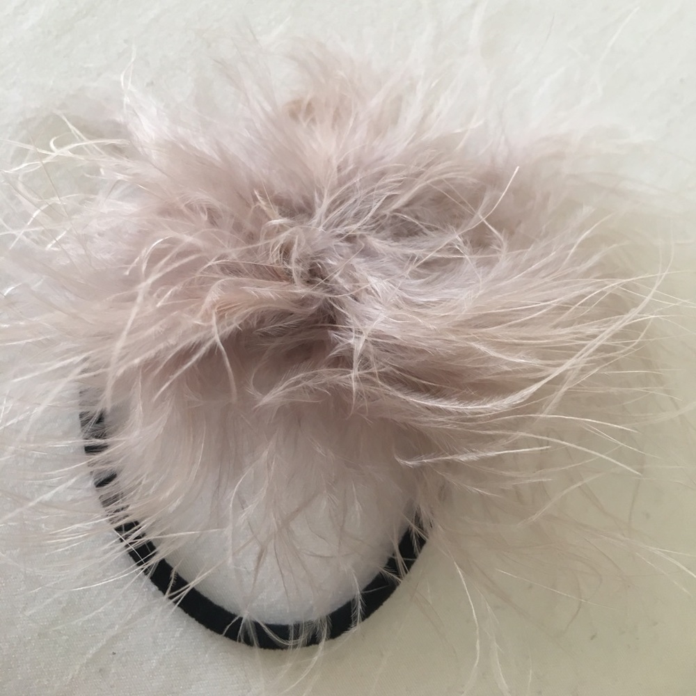 Lavender fluffy hair tie