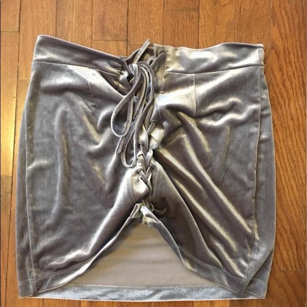 Windsor Faux Velvet skirt