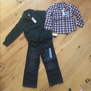 NWT GAP Jeans, sweater  and shirt- size 3