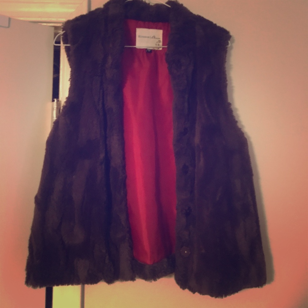 Faux fur vest