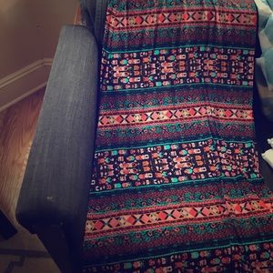 Maxi skirt Aztec print.