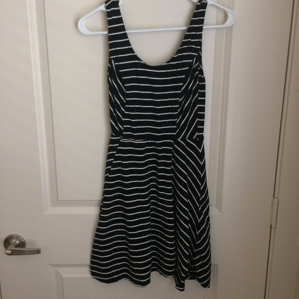 Black and white stripe Mossimo dress casual