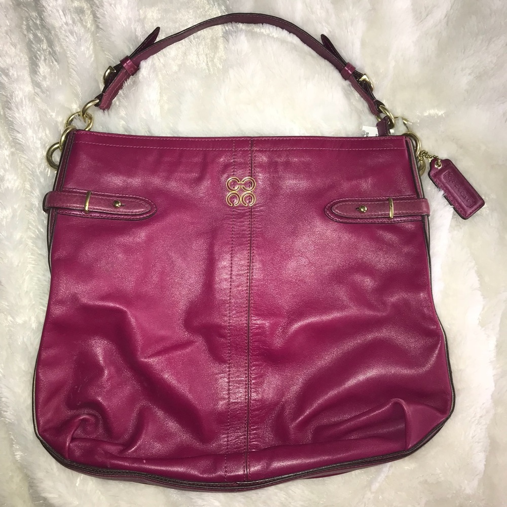 Authentic Coach Colette Leather Shoulder Bag
