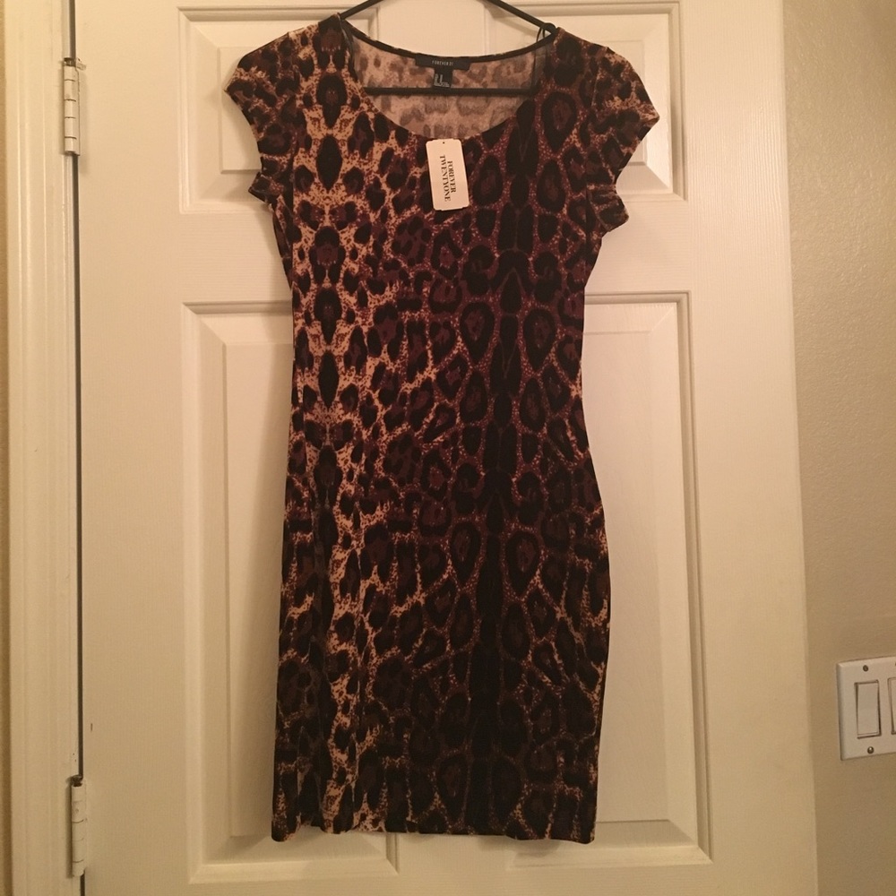 Forever 21 leopard dress
