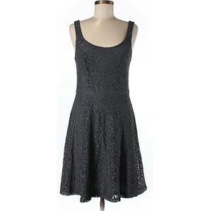 Apt. 9 Flirty Gray Lace Dress