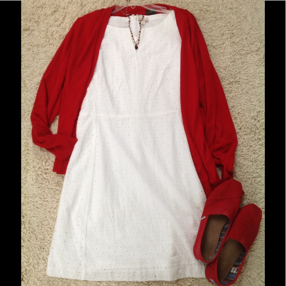 NWT White eyelet dress