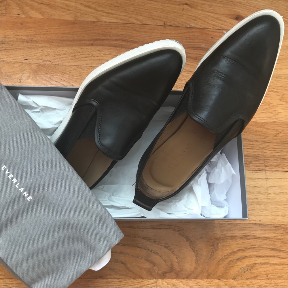 Everlane Black Leather Street Shoe