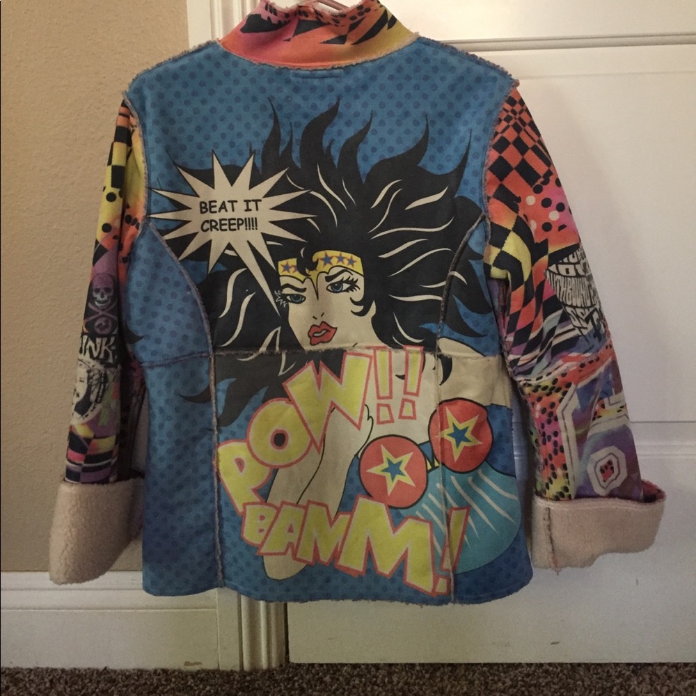 Superwoman/Rock&Roll faux suede coat