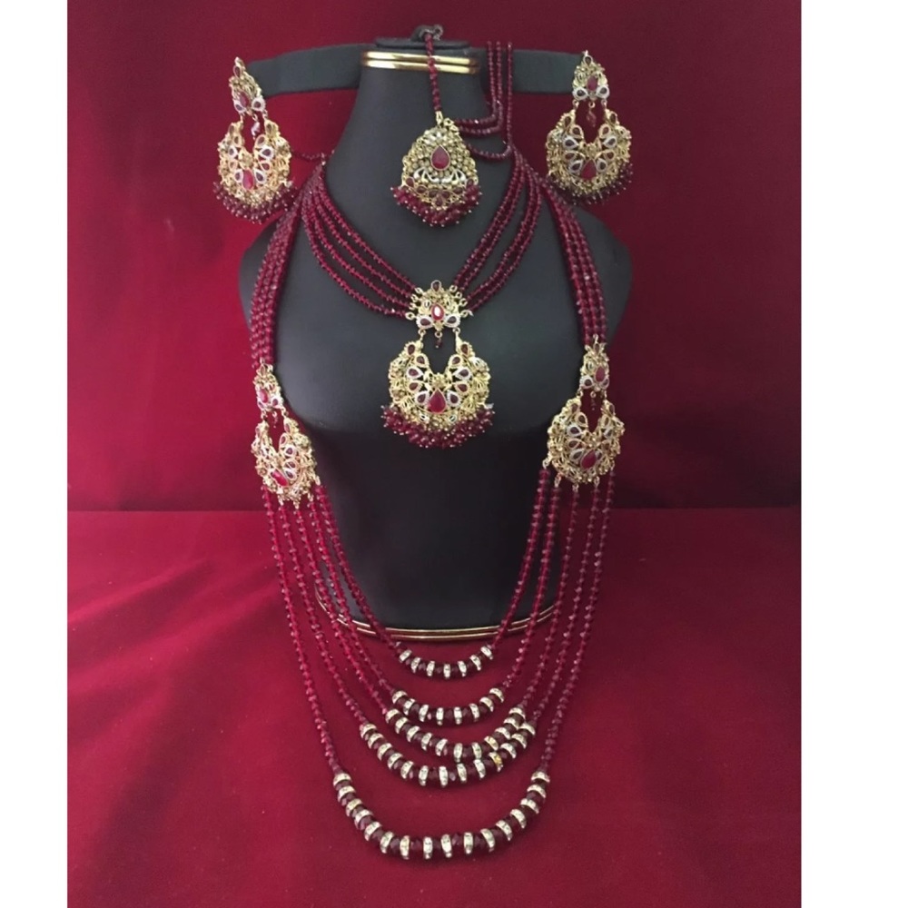 NWOT Indian bridal Maharani jewelry set
