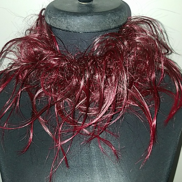 ? Faux Red Curly Hair Extension