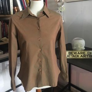 👽brown iridescent vintage button down👽 👽brown iridescent vintage button down👽