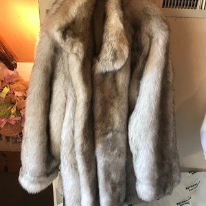 Faux fur coat