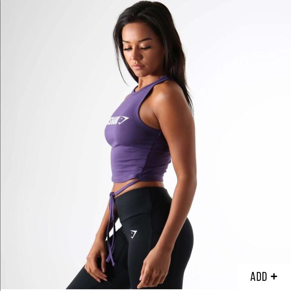 NWT rare gymshark ribbon crop top!