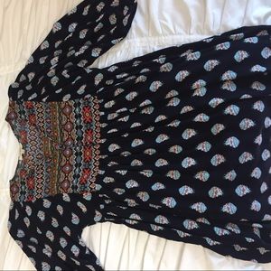 Cute patterned babydoll top