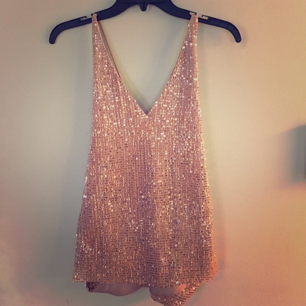 Express Sequin top
