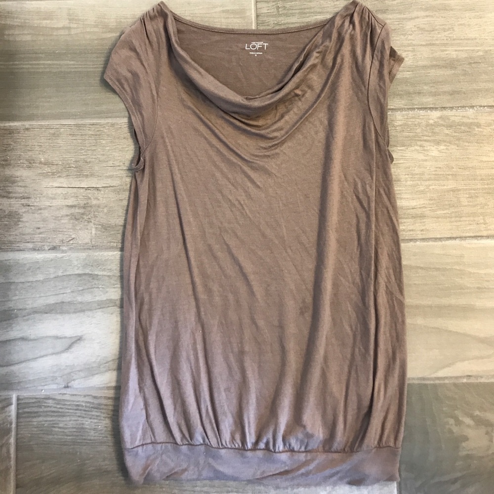 Loft Cowl neck TShirt, sz S