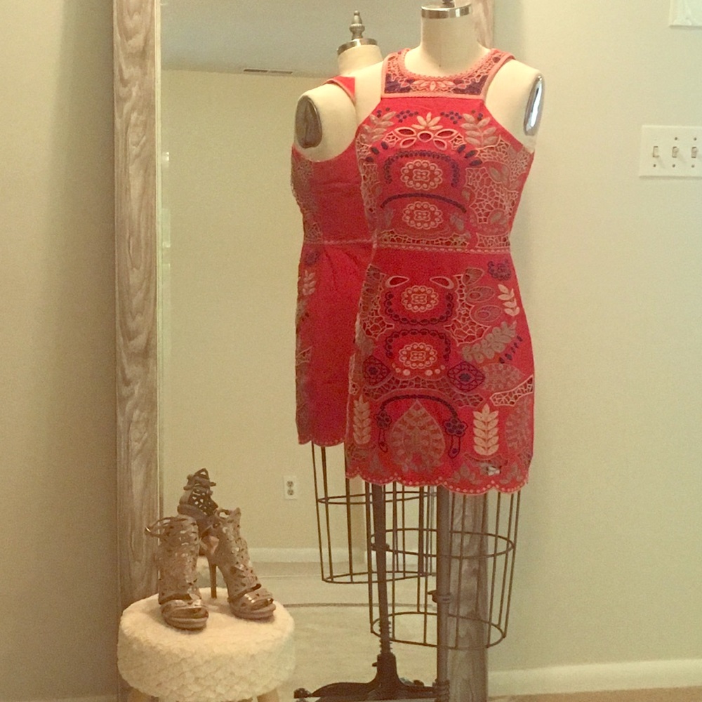 J.O.A. Red Party Dress