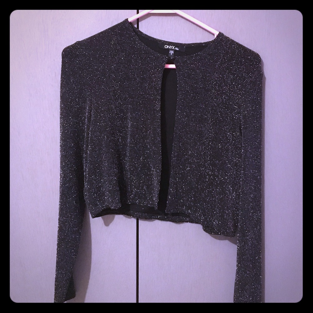 Shimmer Black cardigan
