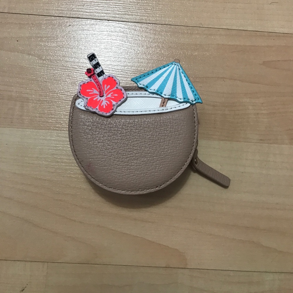 Kate Spade breath of fresh air coconut coin purse